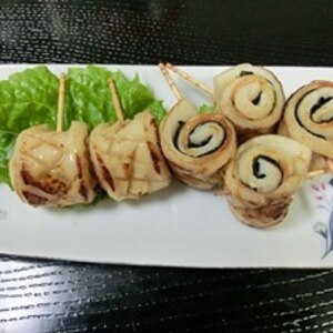 まるでイカ焼き？！醤油麹で☆ちくわの磯辺巻き